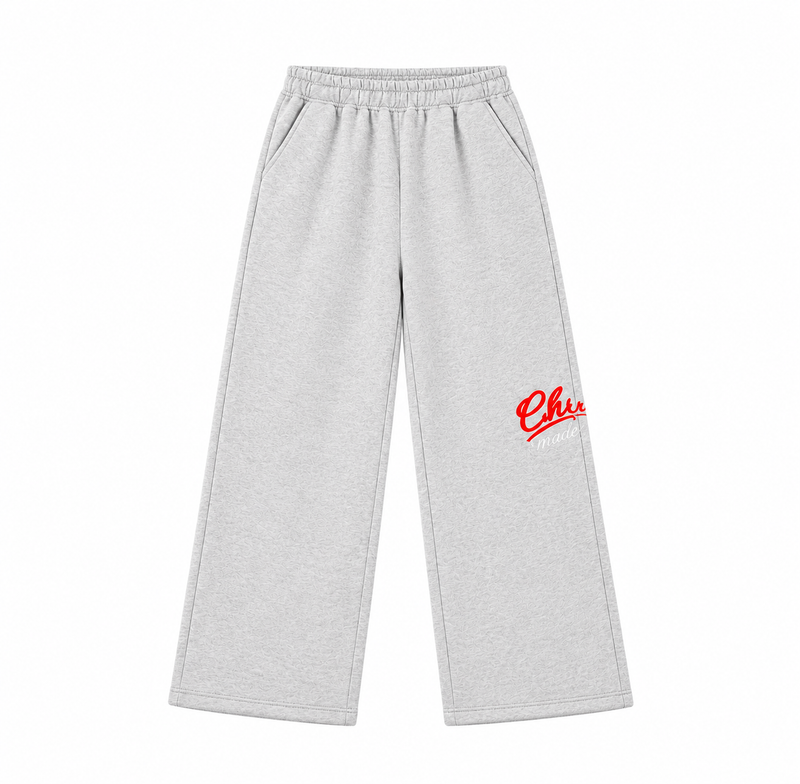 SCRIPT LOGO SWEATPANTS - WASHED GREY